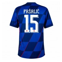 Camiseta Croacia Mario Pasalic #15 Visitante Equipación Eurocopa 2024 manga corta